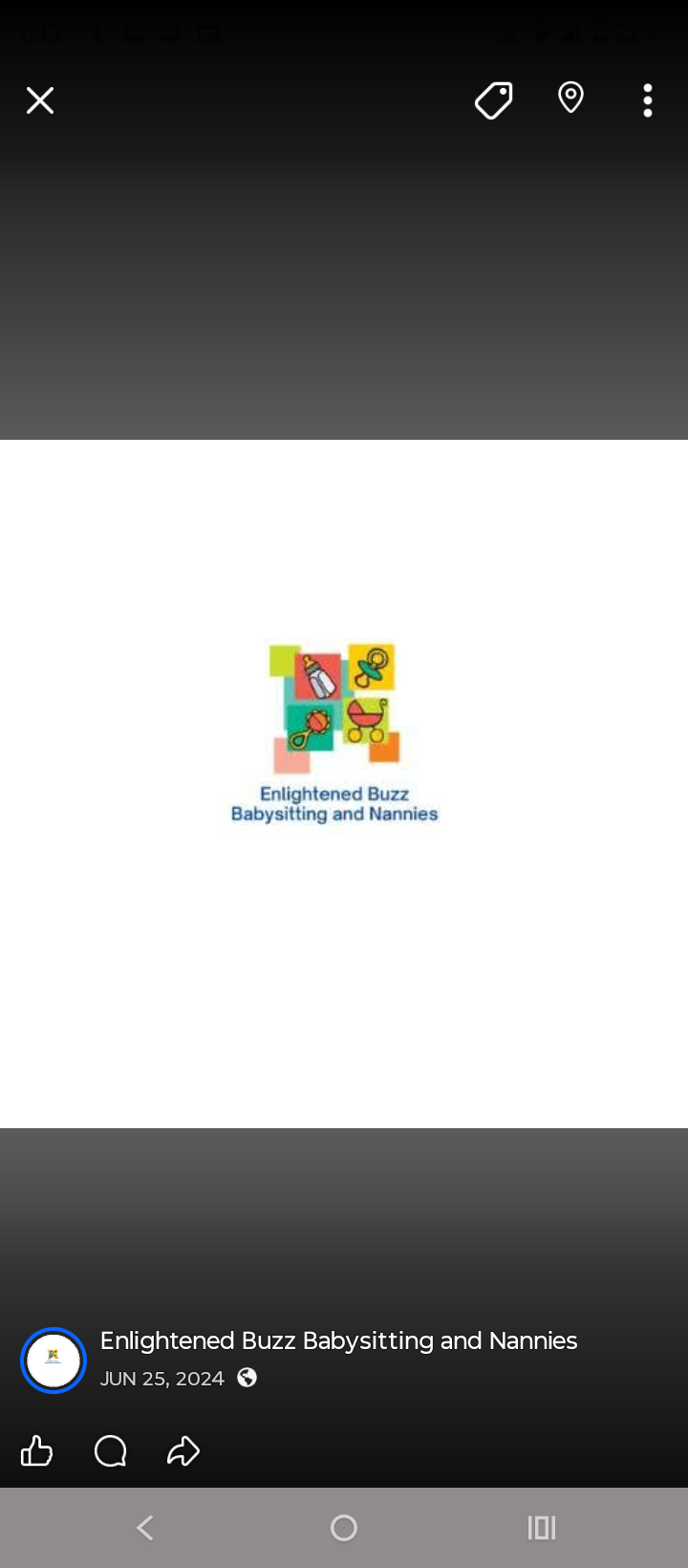 Enlightened Buzz Babysitting and Nannies logo